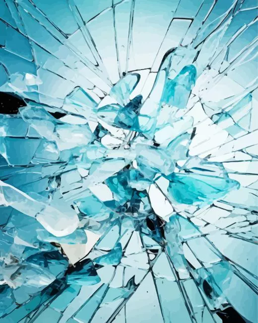 Broken Glass paint by number Broken Glass Paint By Numbers