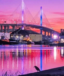 Long Beach Ca Bridge Paint By Numbers
