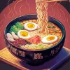 Chinese Ramen Bowl Paint By Numbers