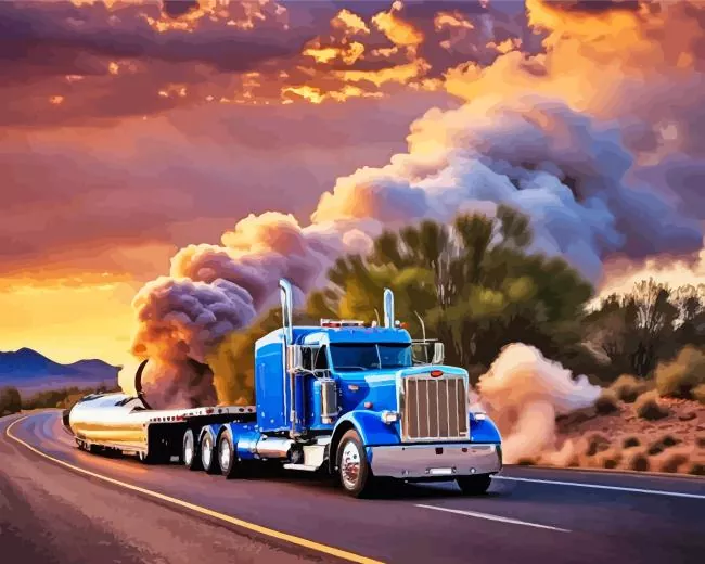 aesthetic blue peterbilt paint by numbers Aesthetic Blue Peterbilt Paint By Numbers