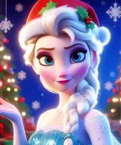 Aesthetic Elsa Frozen Paint By Numbers