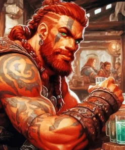Fat Viking Art Paint By Numbers