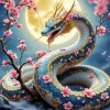 Flower And Snake Paint By Numbers