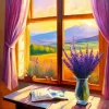 Flowers On A Window Paint By Numbers