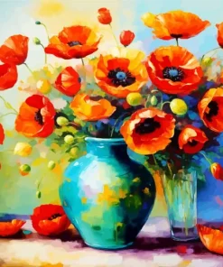 Flowers Poppy Paint By Numbers