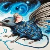 Aesthetic Flying Mouse Paint By Numbers
