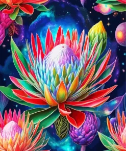 Aesthetic Protea Art Paint By Numbers