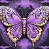 Aesthetic Purple Butterfly Paint By Numbers
