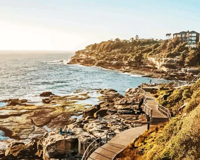 bondi to coogee walk paint by numbers Bondi To Coogee Walk Paint By Numbers