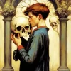 Boy With A Skull Paint By Numbers