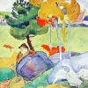 Boy With Goose Paint By Numbers
