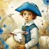 Boy With Sheep Paint By Numbers