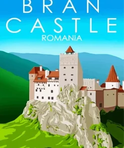 Bran Castle Poster Paint By Numbers