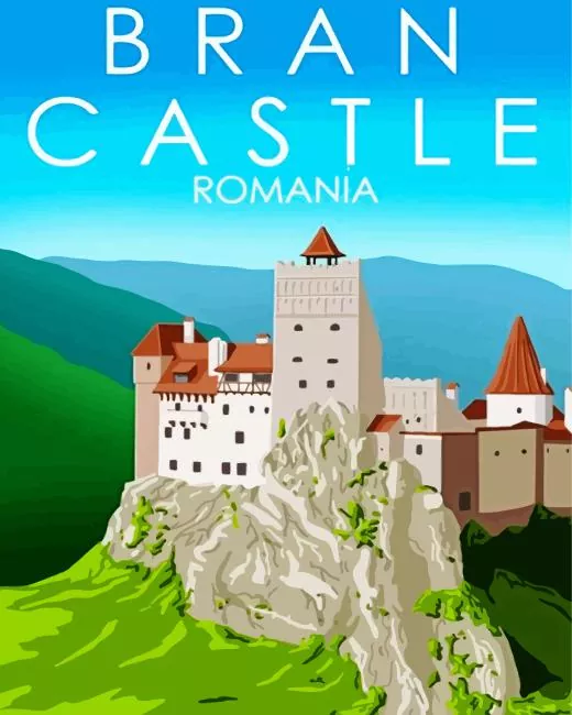 bran castle poster paint by numbers Bran Castle Poster Paint By Numbers