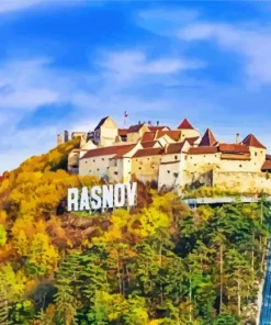 Cetatea Rasnov Castle Paint By Numbers