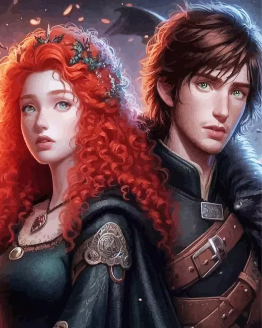 brave merida boyfriend paint by numbers Brave Merida Boyfriend Paint By Numbers