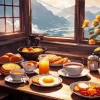 Breakfast In Mountains Paint By Numbers