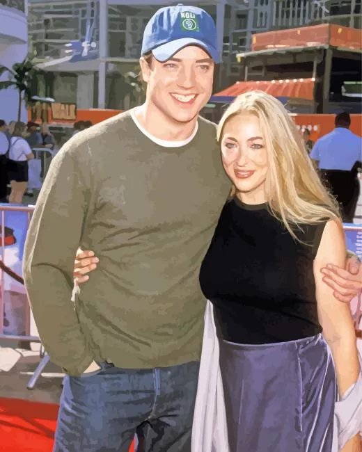 brendan fraser and his wife paint by numbers Brendan Fraser Wife Paint By Numbers