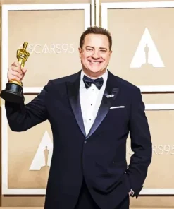 Brendan Fraser Oscar Paint By Numbers