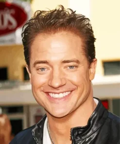 Brendan Fraser Smiling Paint By Numbers