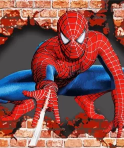 Brick Spider Man Paint By Numbers