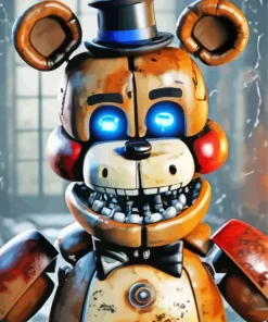 Broken Freddy Paint By Numbers