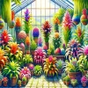 Bromeliad Pots Paint By Numbers