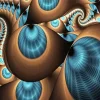 Brown And Blue Art Paint By Numbers