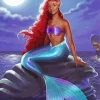 Brown Mermaid Paint By Numbers