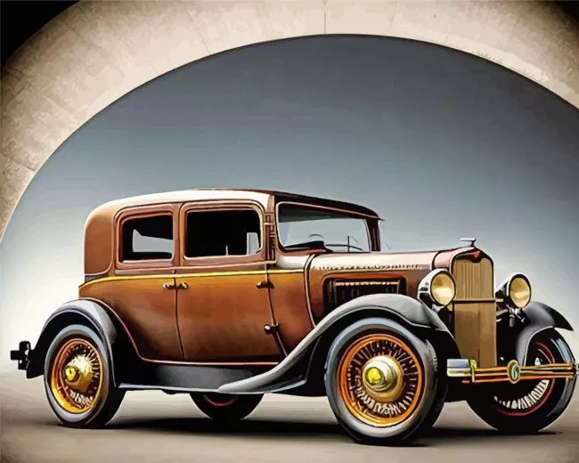 brown old car paint by number Brown Old Car Paint By Numbers
