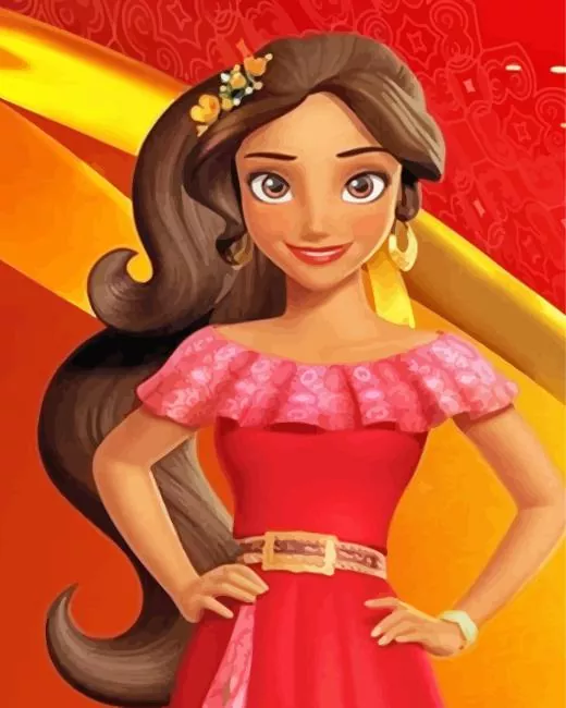 cool elena avalor art paint by numbers Elena Avalor Art Paint By Numbers