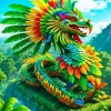 Cool Feathered Serpent Paint By Numbers