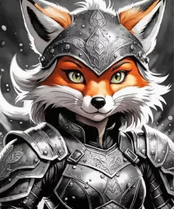 Cool Female Fox Paint By Numbers