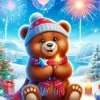 Snow Brown Bear Paint By Numbers