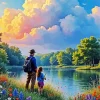 Father And Daughter Paint By Numbers