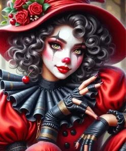 Female Mime Paint By Numbers