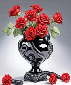 Flower Vase Paint By Numbers