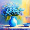 Flowers On Glass Paint By Numbers