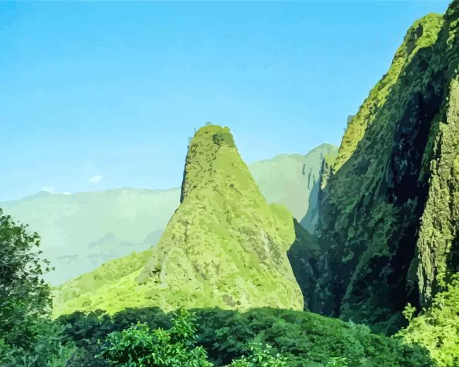 iao valley hawaii paint by numbers Iao Valley Hawaii Paint By Numbers