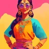 Indian Girl Paint By Numbers