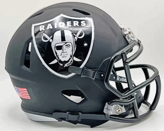 las vegas raiders helmet paint by numbers Las Vegas Raiders Paint By Numbers