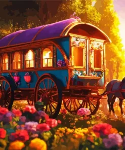 Magical Gyosy Caravan Paint By Numbers