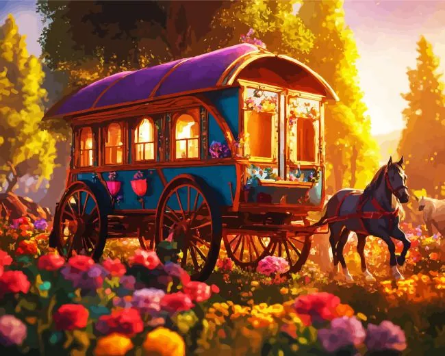 magical gyosy caravan paint by number Magical Gyosy Caravan Paint By Numbers